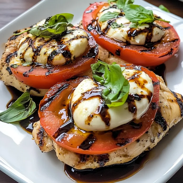 Caprese Grilled Chicken with Balsamic Reduction Recipe