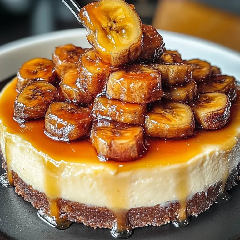 Caramelized Banana Cheesecake With Vanilla Extract