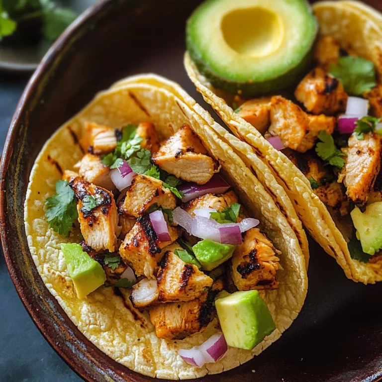 Grilled Chicken Street Tacos