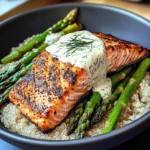 Grilled Salmon, Asparagus, And Quinoa Bowl