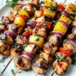 Hawaiian Chicken Skewers