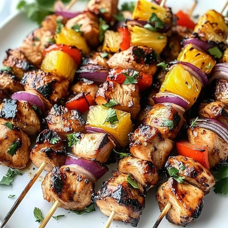 Hawaiian Chicken Skewers