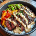 Korean Bbq Steak Bowls With Creamy Sauce
