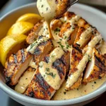 Lemon Pepper Chicken Bowl With Creamy Lemon Sauce
