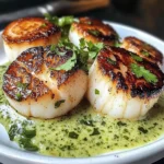 Seared Scallops With Cilantro Lime Sauce