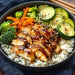 Teriyaki Grilled Chicken and Veggie Rice Bowls