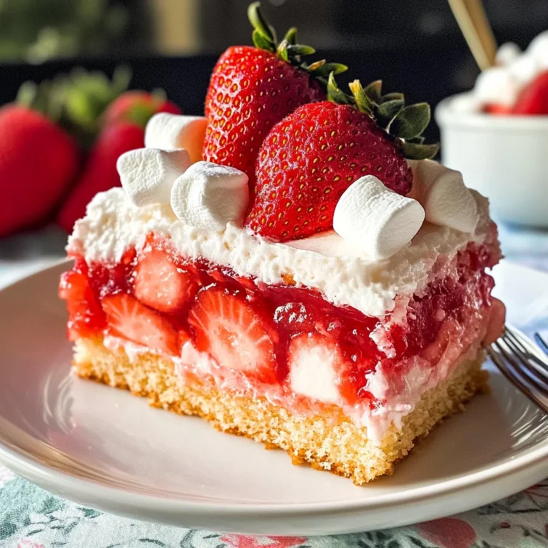 Upside Down Strawberry Cake