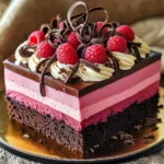 Chocolate Raspberry Mousse Cake
