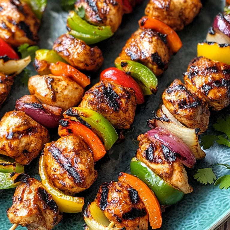 Mexican Barbecue Chicken Skewers