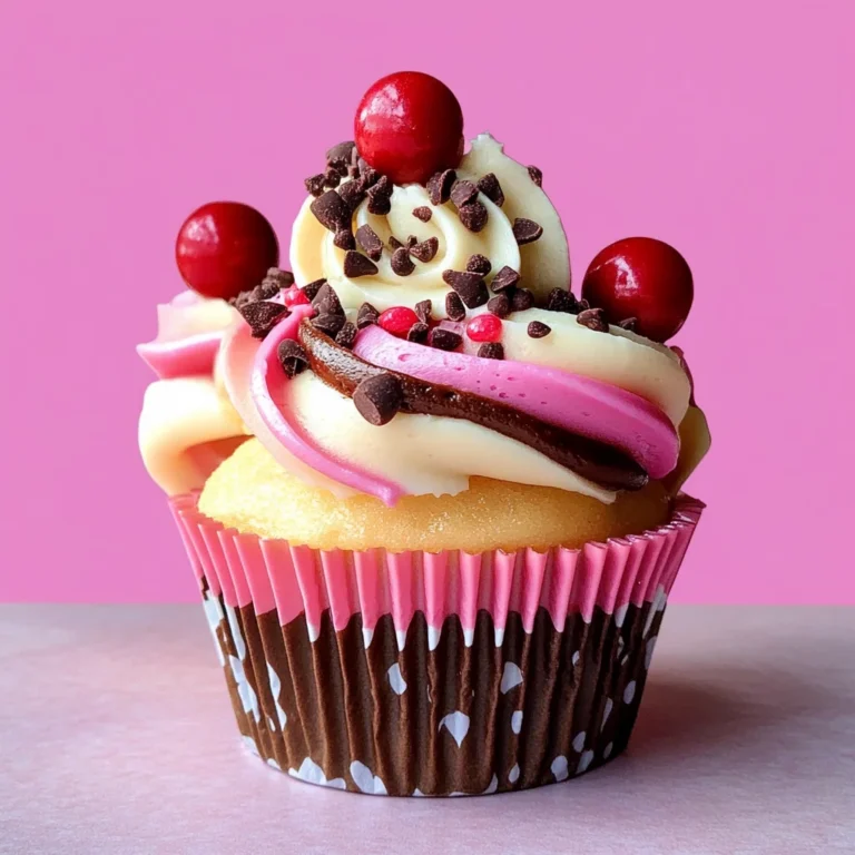 Neapolitan Ice Cream Cupcakes