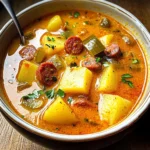 Spanish Potato Soup with Chorizo