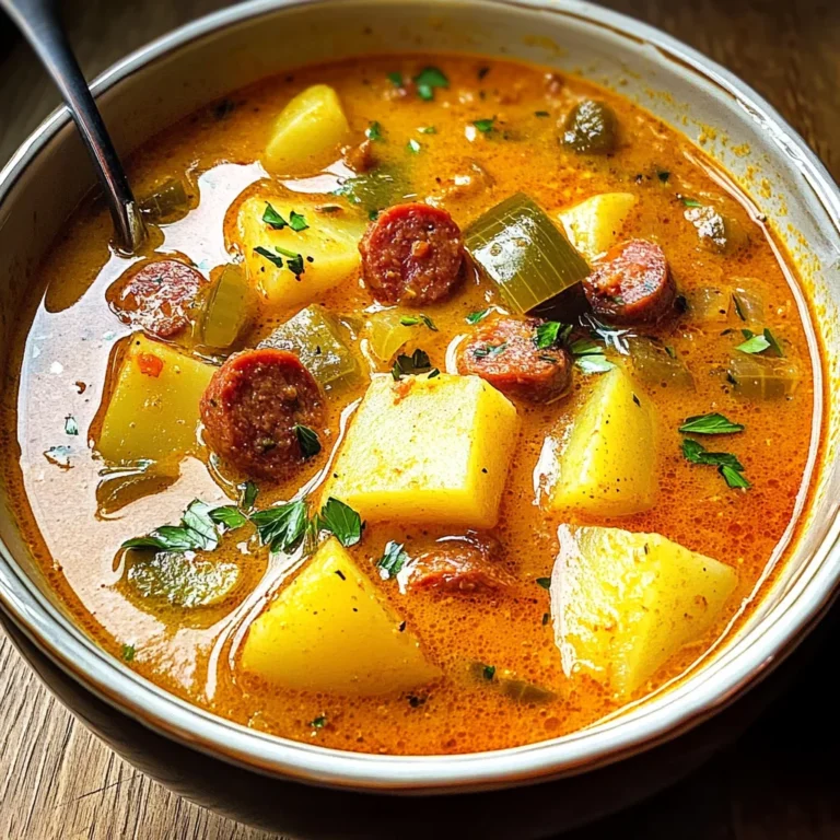 Spanish Potato Soup with Chorizo