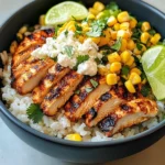 Street Corn Chicken Rice Bowl