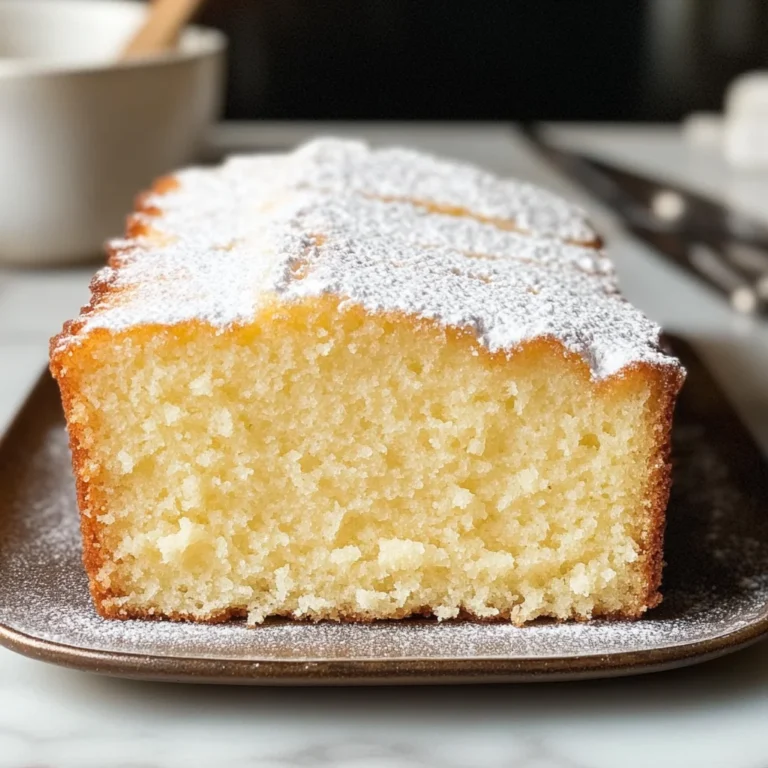 Vanilla Pound Cake Recipe