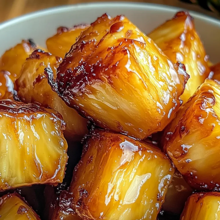 Air Fryer Caramelized Pineapple - Easy & Sweet Treat
