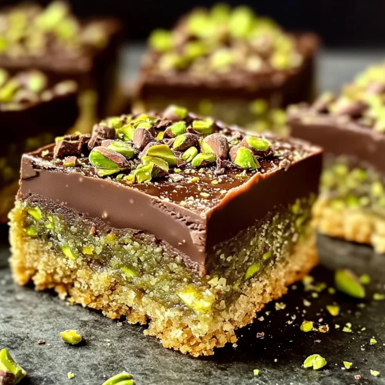 Brown Butter Dubai Pistachio Chocolate Chip Cookie Bars 🍪