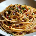 Caramelized Onion Pasta with Chilli Oil