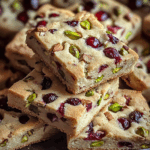 Cranberry Pistachio Shortbread Cookies: A Festive Delight for the Holidays