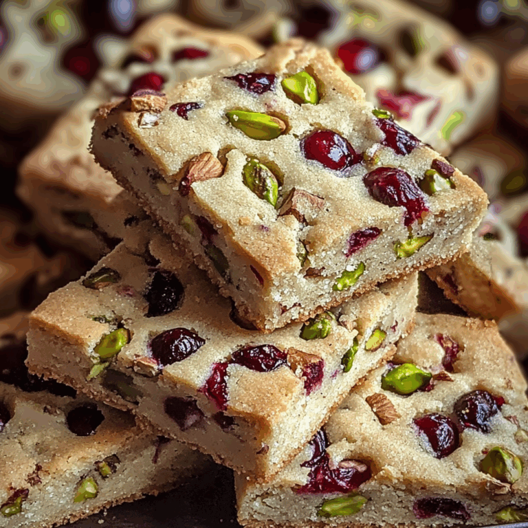 Cranberry Pistachio Shortbread Cookies: A Festive Delight for the Holidays