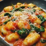 Creamy Tomato Spinach Gnocchi