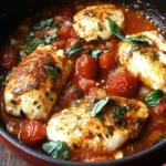 Garlic Tomato Chicken with Mozzarella