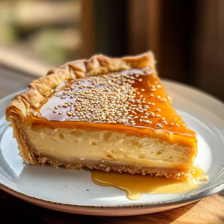 Golden Greek Honey Pie (Melopita)
