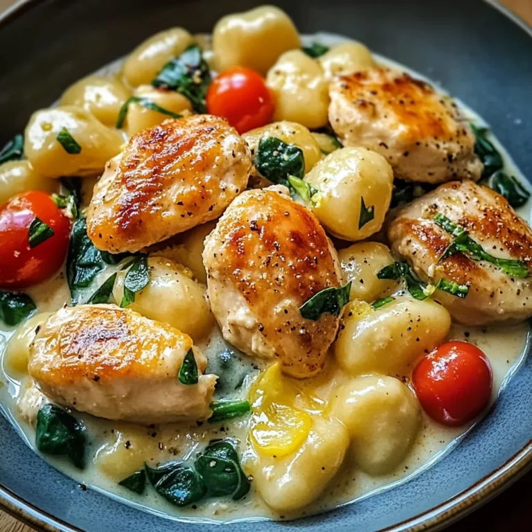 Lemon Chicken Gnocchi: Creamy One-Pot Dinner Delight