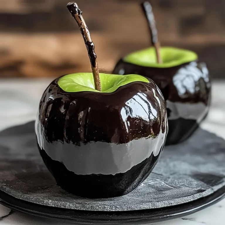 Poison Toffee Apples for Halloween