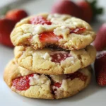 Soft Strawberry Shortcake Cookies