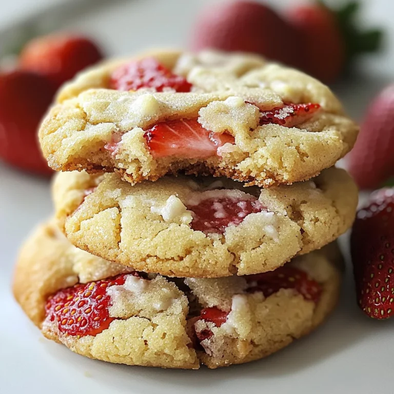 Soft Strawberry Shortcake Cookies