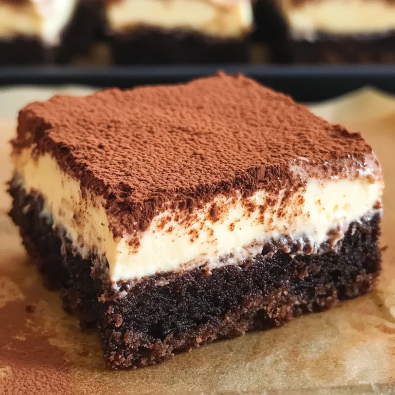 Tiramisu Brownies