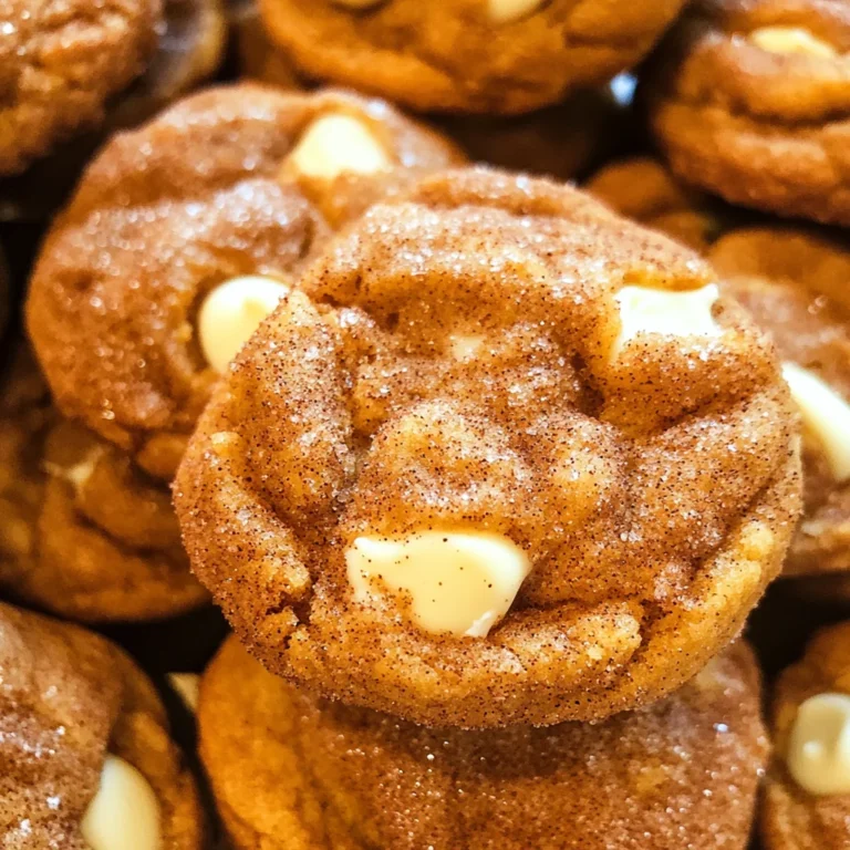 White Chocolate Pumpkin Snickerdoodles