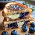 Crispy Blueberry Grilled Cheese