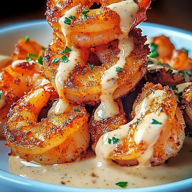 Crispy Cajun Shrimp with Creamy Sauce