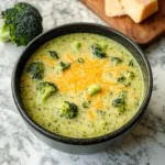High Protein Broccoli Cheddar Soup