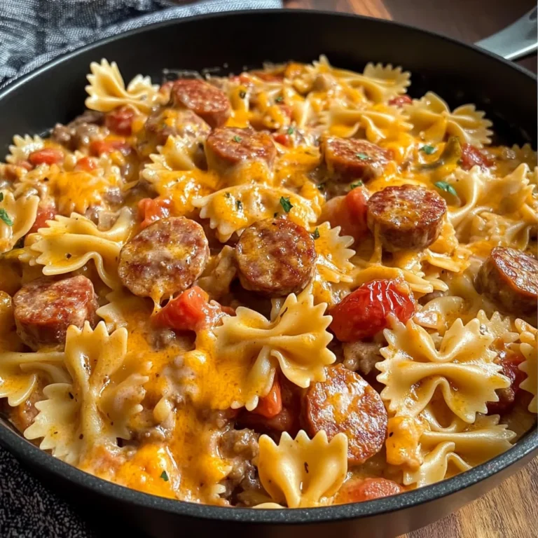 One Pot Creamy Cajun Sausage Pasta