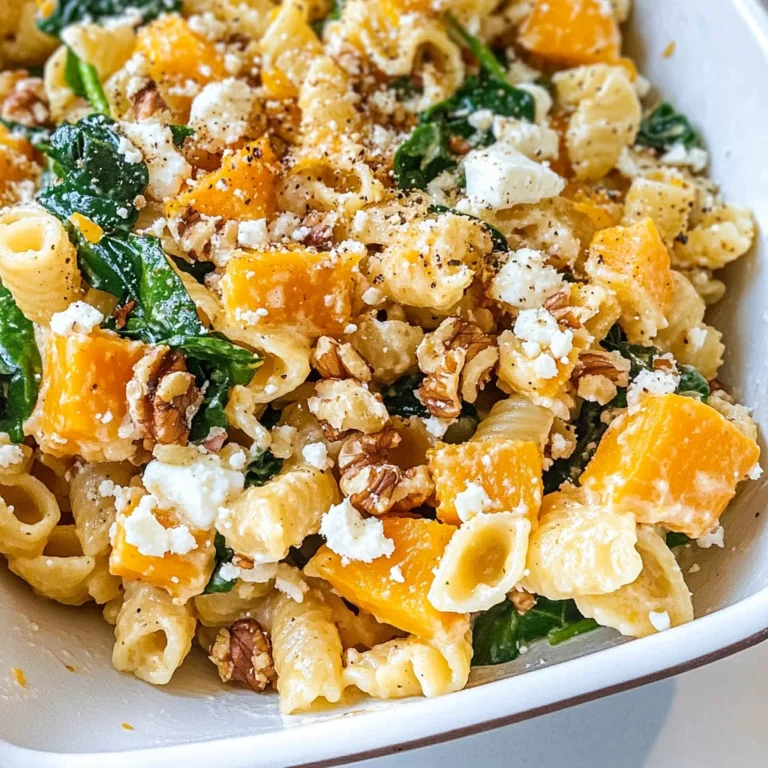 Pumpkin Feta Pasta