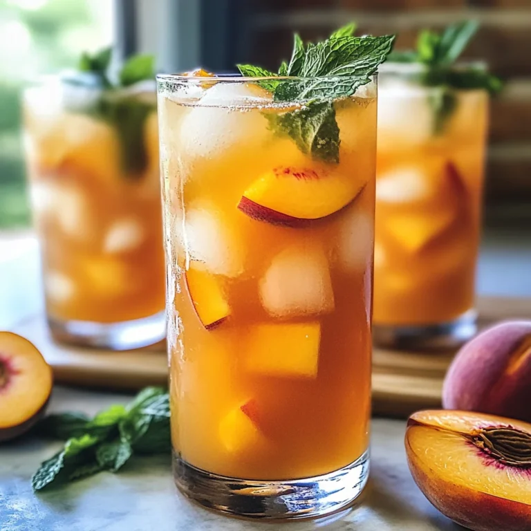 Refreshing Peach Lemonade