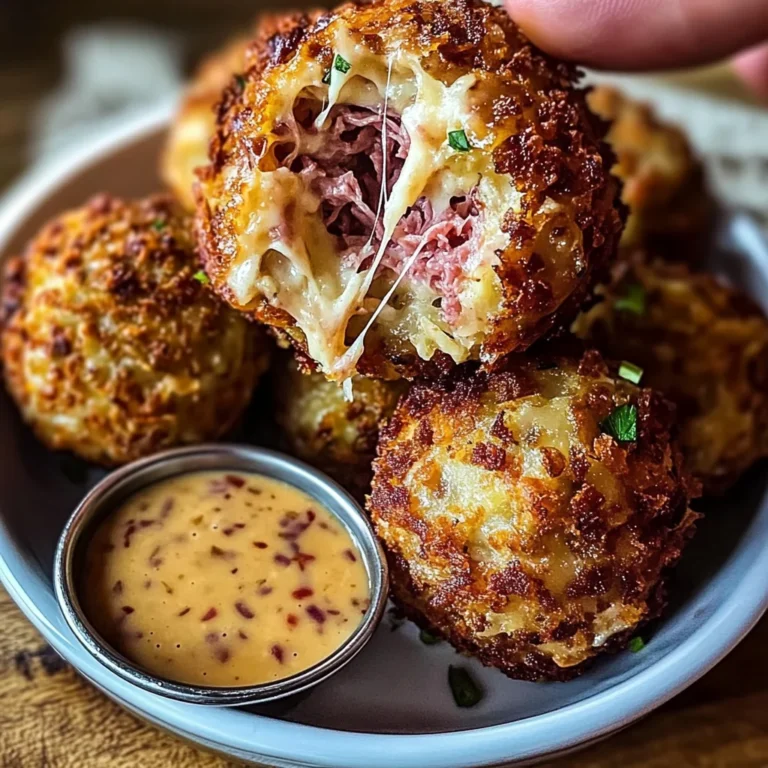 Reuben Balls with Spicy Thousand Island Dipping Sauce