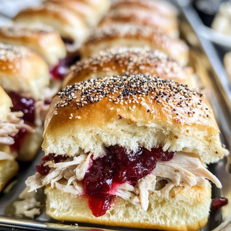 Turkey Cranberry Sliders
